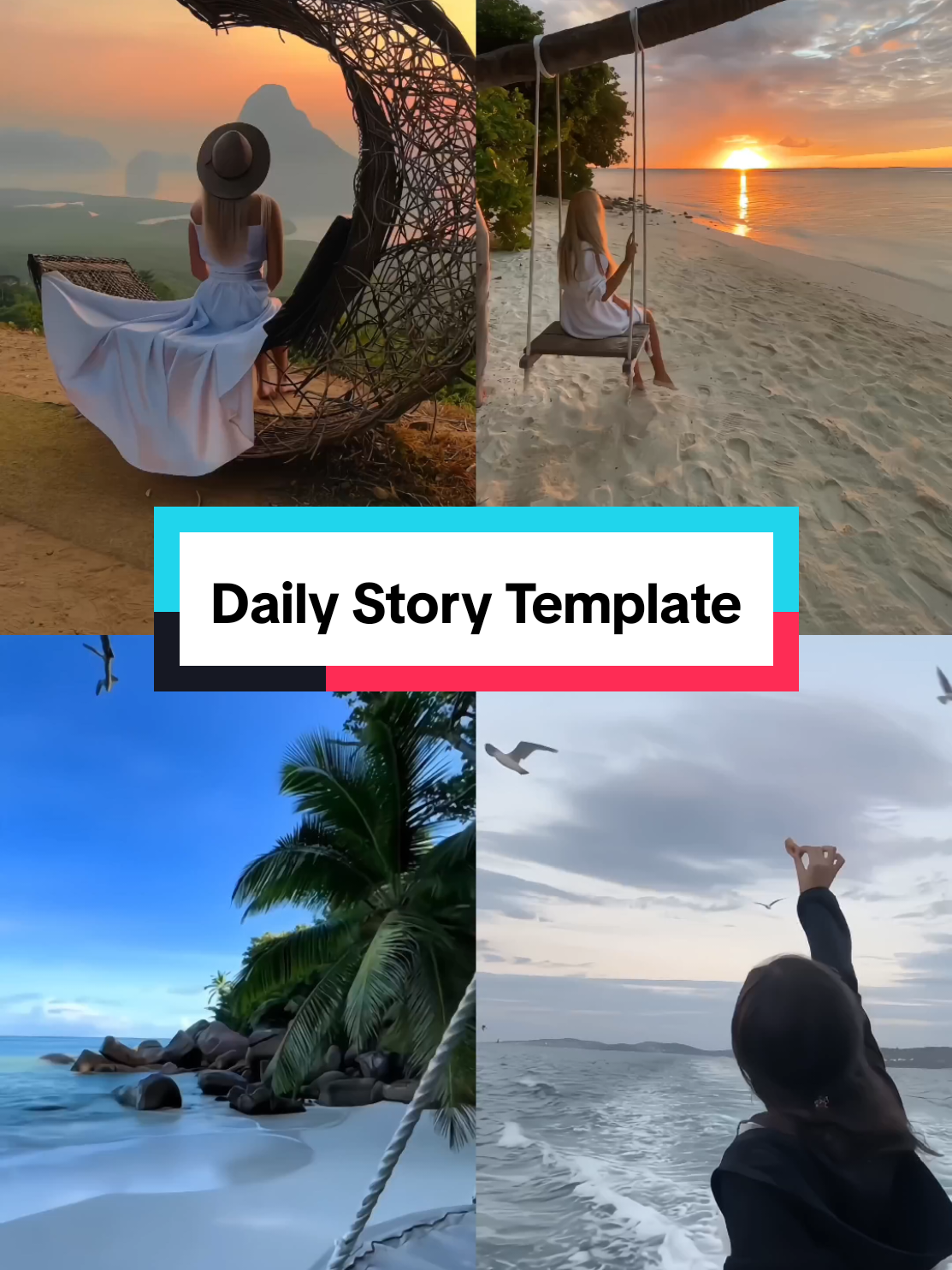 Daily Story Template. #aesthetic #templatecapcut #editsforyou 