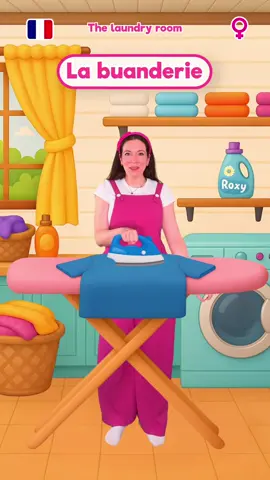 Part 2 - The Rooms of the House in French 🇫🇷/ Les pièces de la maison en français #apprendre #learning #enfants #kidstiktok #beginner 