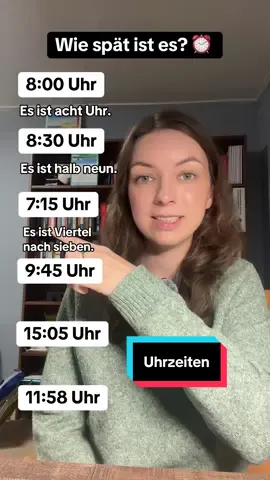 Uhrzeiten auf Deutsch 🇩🇪 #deutschlernen #deutsch #learngerman #german #linguajulita 