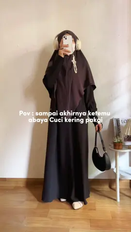 Aku nyaman banget pakai ini kalian wajib punya deh minimal satu abaya ini #abaya #abayastyle #abayagirls #abayafashion #abayahitam 