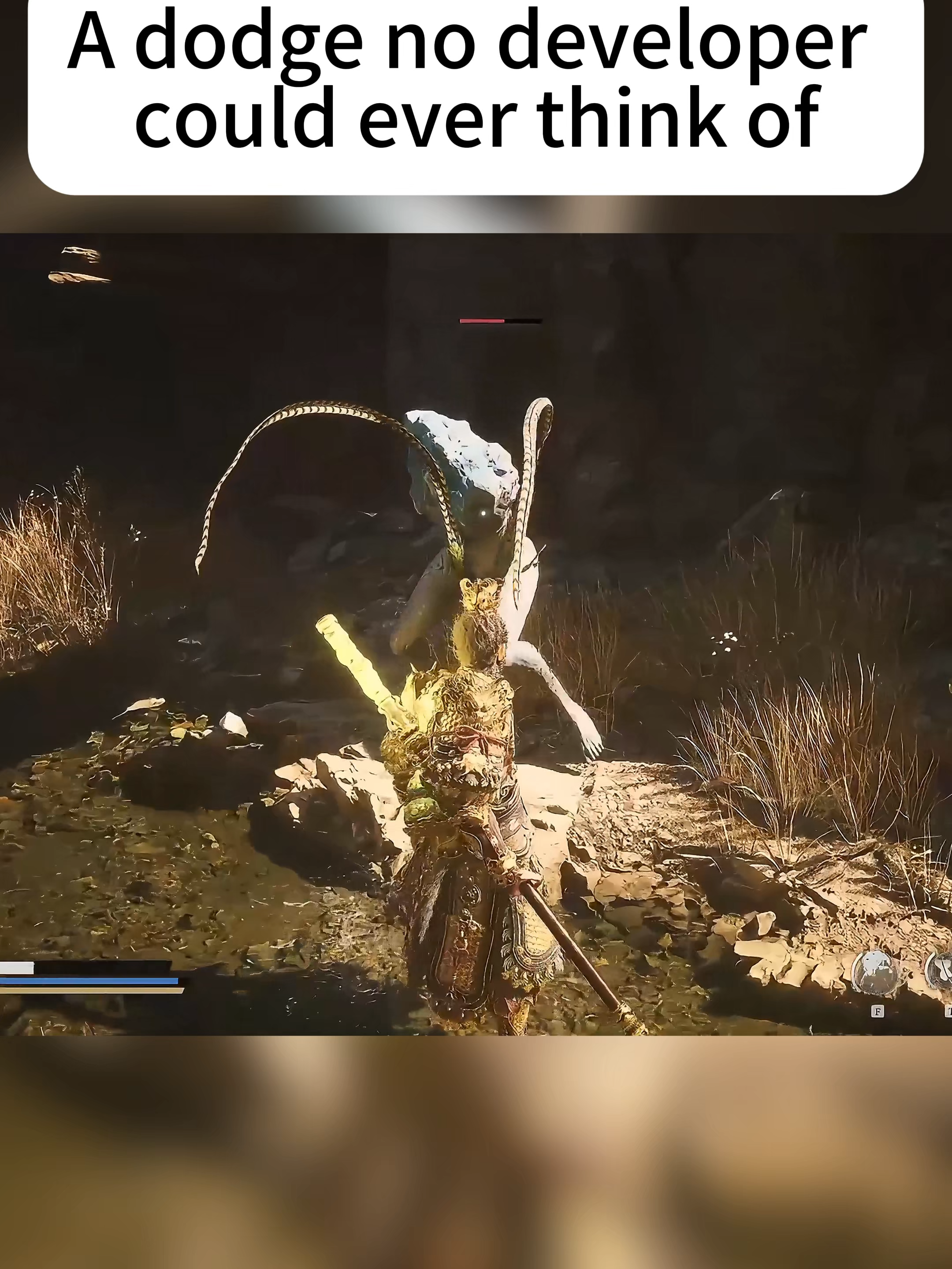 A dodge no developer could ever think of#blackmythwukonggameplay #gaming #wukong