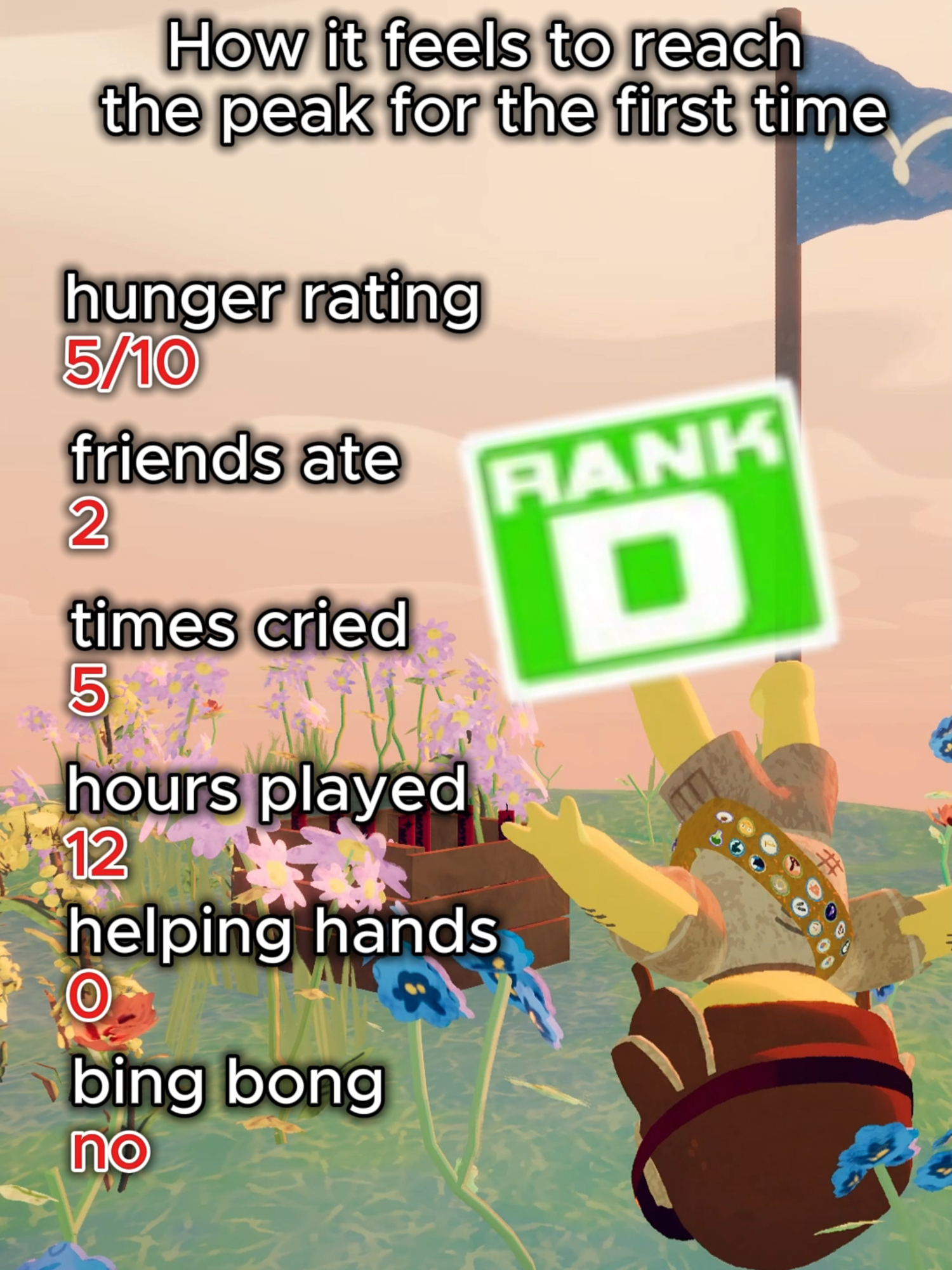 How it feels to reach the peak for the first time #PEAK #peakgame #fyp #sonic #viral