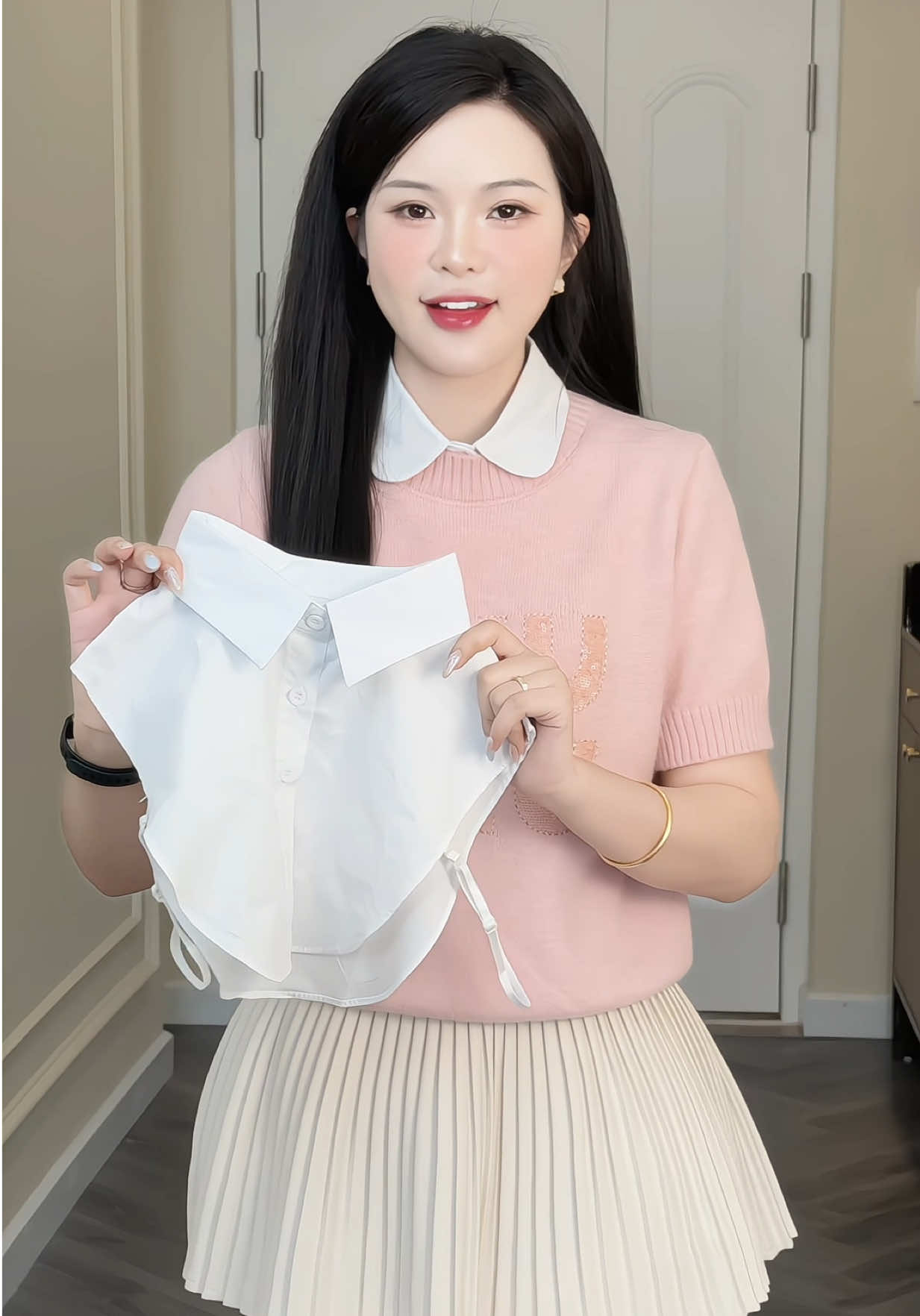 Cổ áo sơmi có thể tháo rời #champhanreview #phukienthoitrang #somi 