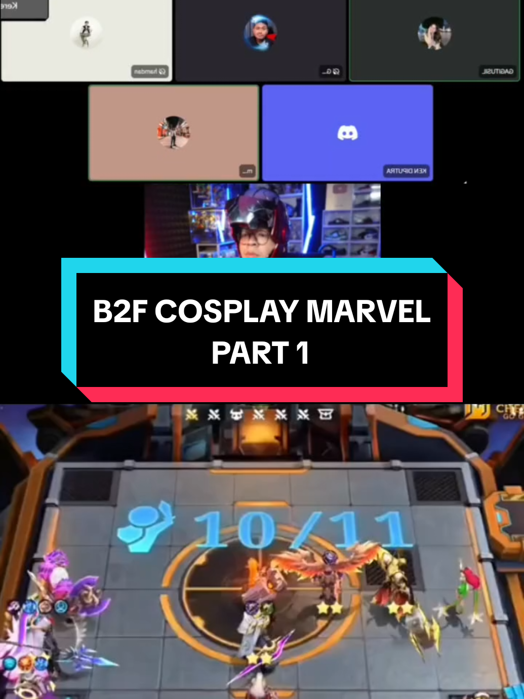 b2f cosplay marvel part 1 #MCGG #MagicChessGoGo #MCGGCosmicTraders #deankt 