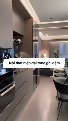 Nội thất hiện đại tone ghi đậm Tư vấn thiết kế & thi công nội thất quốc.. 👉Ib hoặc add zl #master2025bytiktok #nhadephiendai2025 #nhadep #nhadephiendai #antamlamnha 