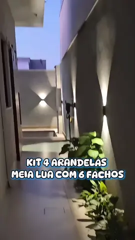 Kit 4 Luminária Arandela Meia Lua Preta com 6 Fachos ✨  ID do Produto: BIMAX2-EF5A @Programa Afiliados e Criadores @Mercado Livre #MercadoLivreAchados #HomeAndDecor #MercadoLivre 