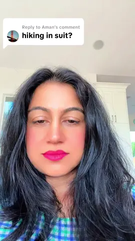 Replying to @Aman Hiking in a suit? Well I do sari too ✔️ Photos that make it worth it? ✔️ Confidence level: unbothered queen 👑🌿#travelwithstyle #desivibes #confidence #banffnationalpark #drdancedhamakamd