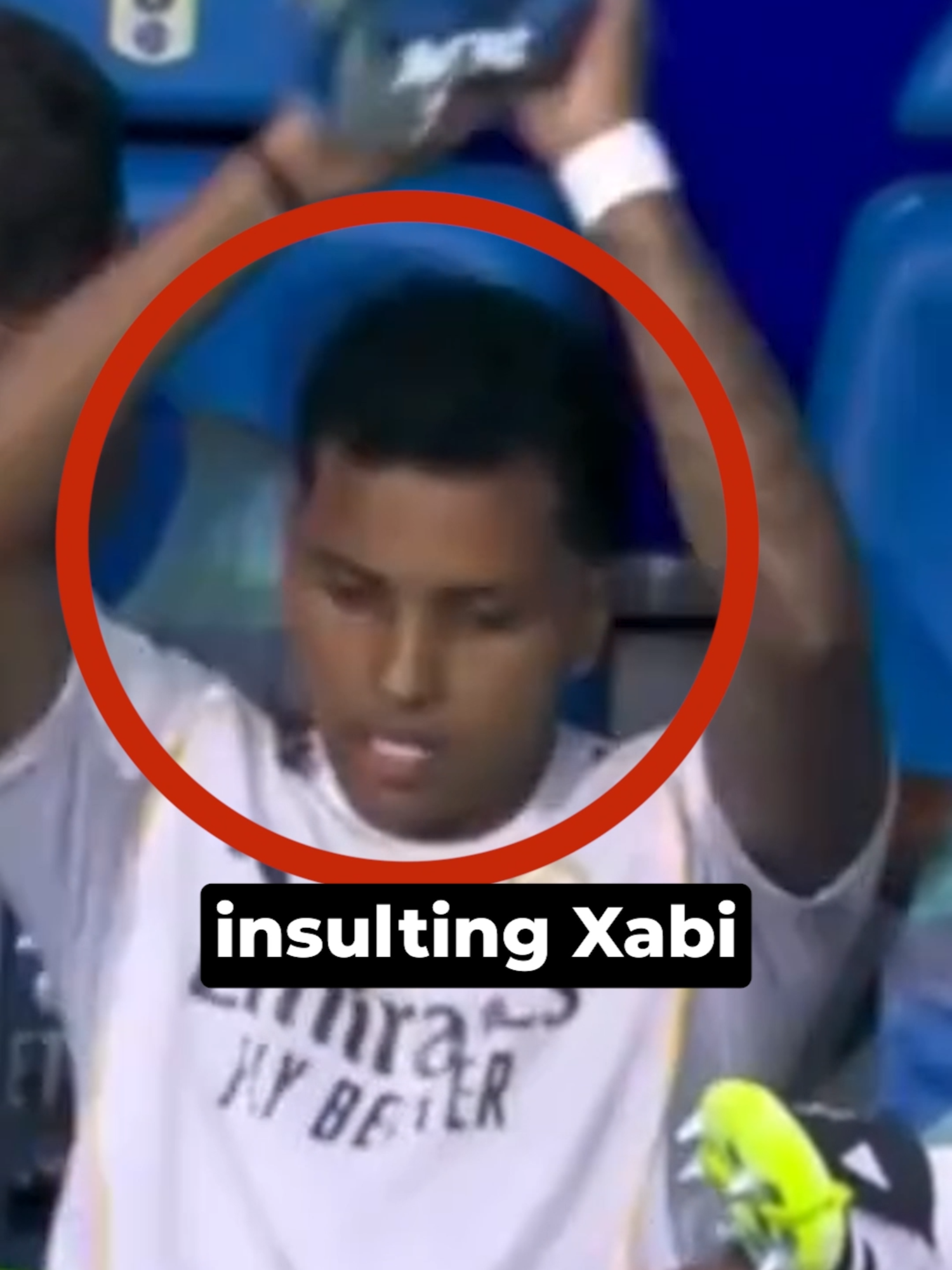 Rodrygo started cursing at Xabi #football #realmadrid #rodrygo