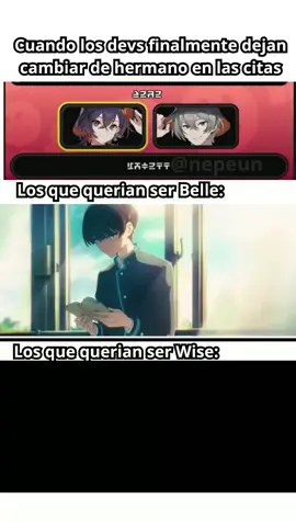 Me serviría para ver la diferencia de diálogos. #zzzero #zzzcreators #zzzvideo #Wise #Belle #ZZZ #zenlesszonezero #humor