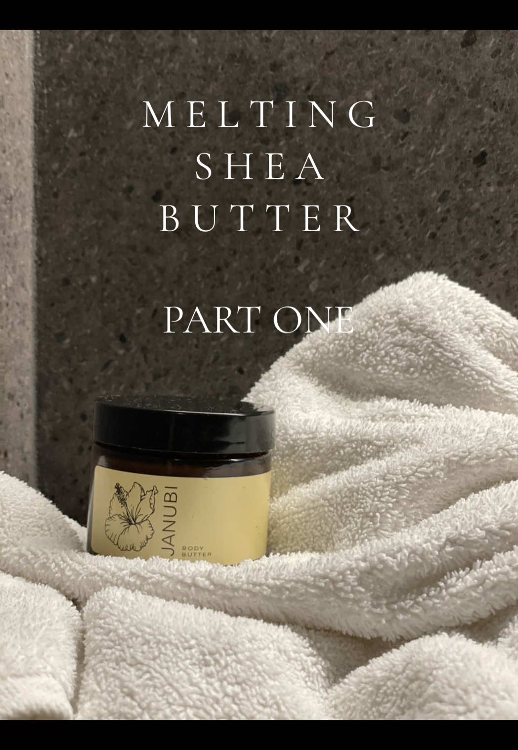 Replying to @buttapecank  Part one of melting Shea butter to make it suitable for skincare use.  Shop @JANUBI  #sheabutter #janubi #DIY #skincare 
