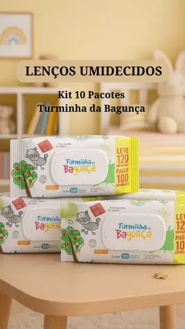 Kit 10 Lenços Umedecidos • Turminha da Bagunça 💖🛍️  #achadinhos #lencosumedecidos #bolsamaternidadebebê #kitmaternidade #achadinhosshopee  