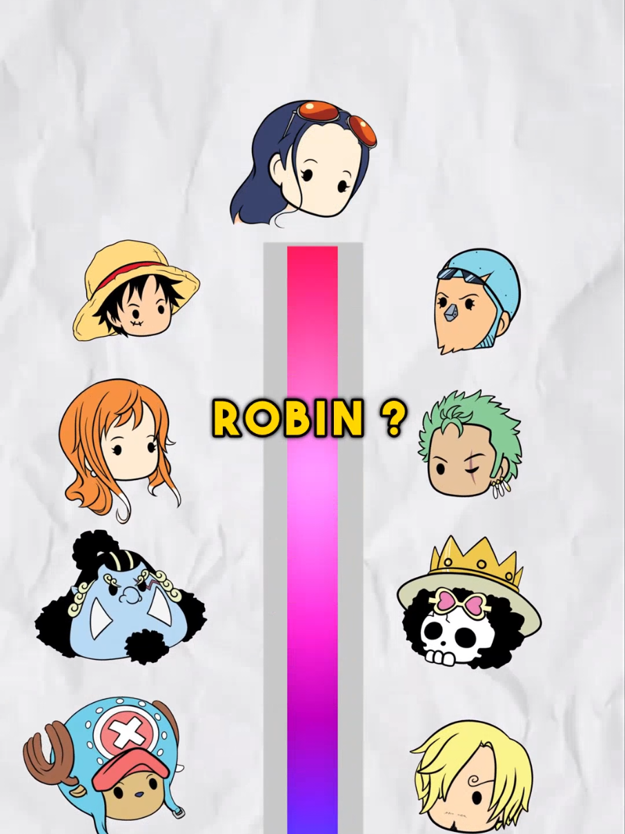 who is the closest strawhat to Robin ? #fyp #animefyp #onepiece #luffy #nicorobin 