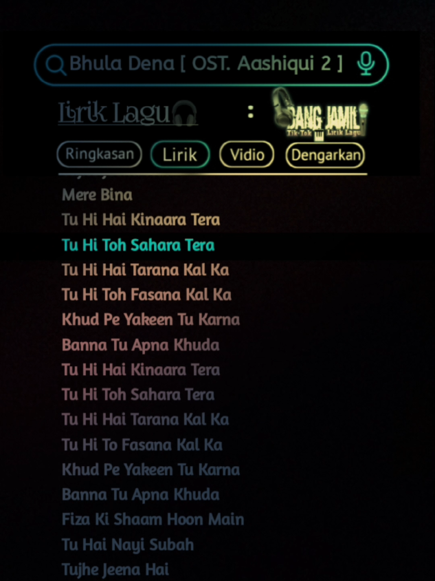 bhula Dena 😌[]🥀🎧 #CapCut #fullirik🥀 #india #bhuladena #aashiqui2 