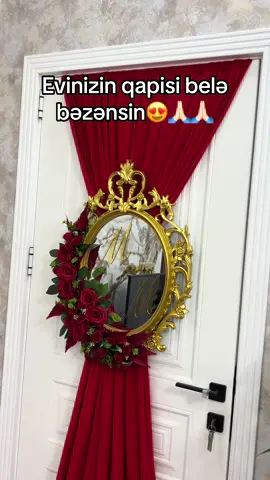 Subaylara qismət 😍 Yeni qapı dekorumuz🌹 #azerbaycan🇦🇿 #azerbaycantoylari #keşfet #nişanlım #nişanvideoları 