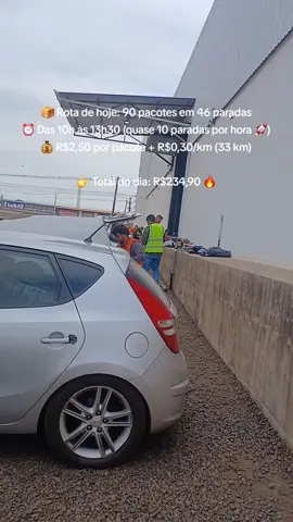 📦 Rota de hoje: 90 pacotes em 46 paradas ⏰ Das 10h às 13h30 (quase 10 paradas por hora 🚀) 💰 R$2,50 por pacote + R$0,30/km (33 km) 👉 Total do dia: R$234,90 🔥 Produtividade + organização = resultado no bolso! Quer aprender a fazer o mesmo? Link na bio 👊 #Motoboy #EntregadorShopee #DeliveryLife #RendaExtra #produtividade 