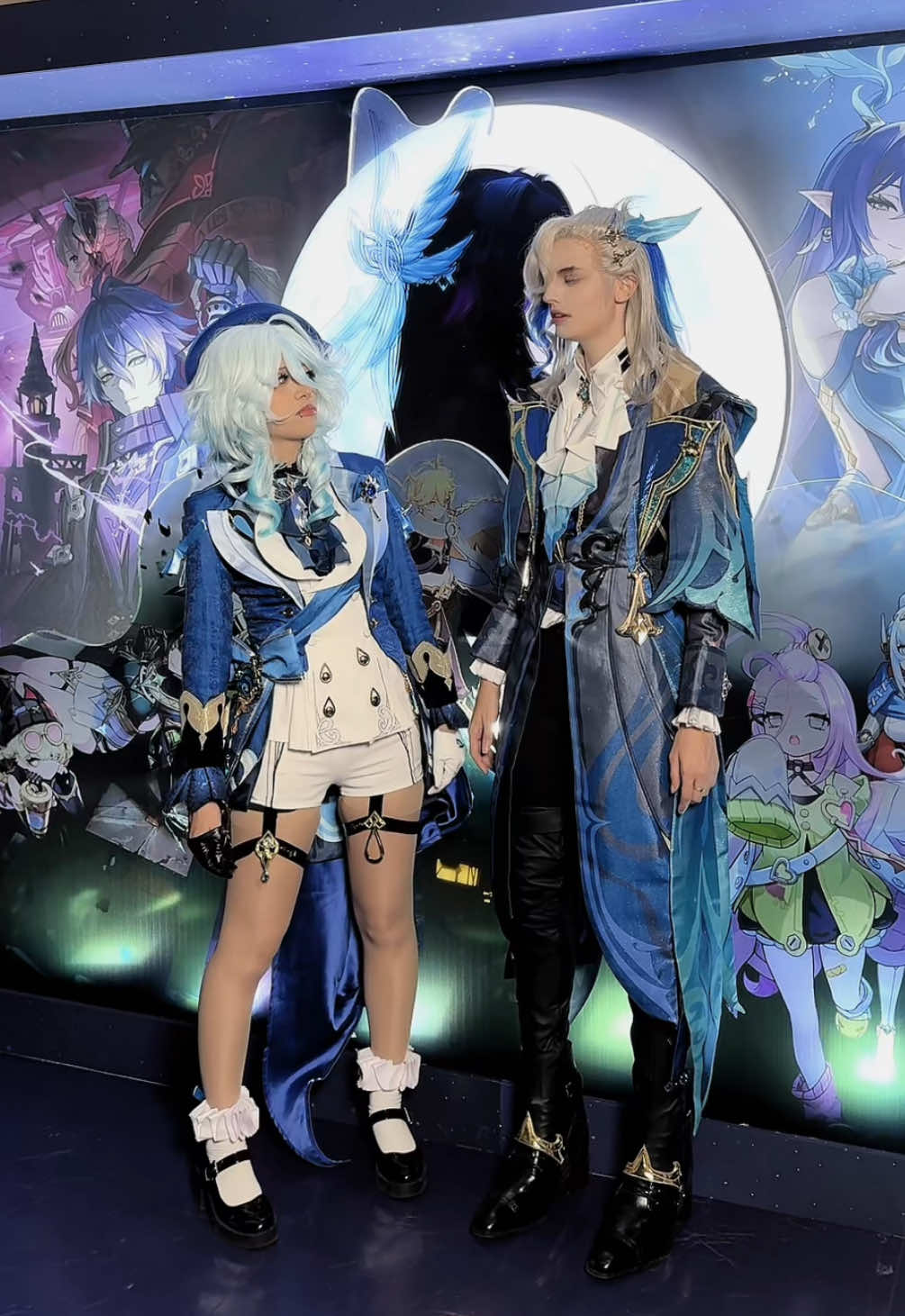 Real Furina and Neuvilette interaction  @P I I C H A M E @frozam  #Genshingamescom2025 #Nodkraigamescom #GenshinImpact #GenshinImpactde #genshinimpactxbox 