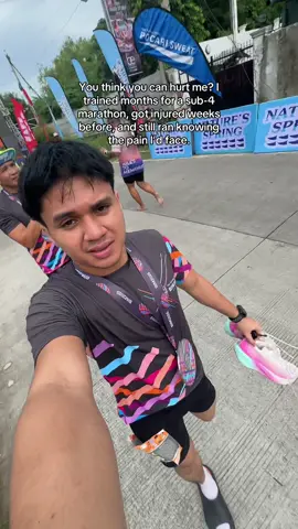 that's life 🫠. Walked a lot of kms but atleast we finished and hit a sub 5. Hopefully we will come back stronger next year! #fyp #Running #healthylifestyle #marathon #marathontraining 