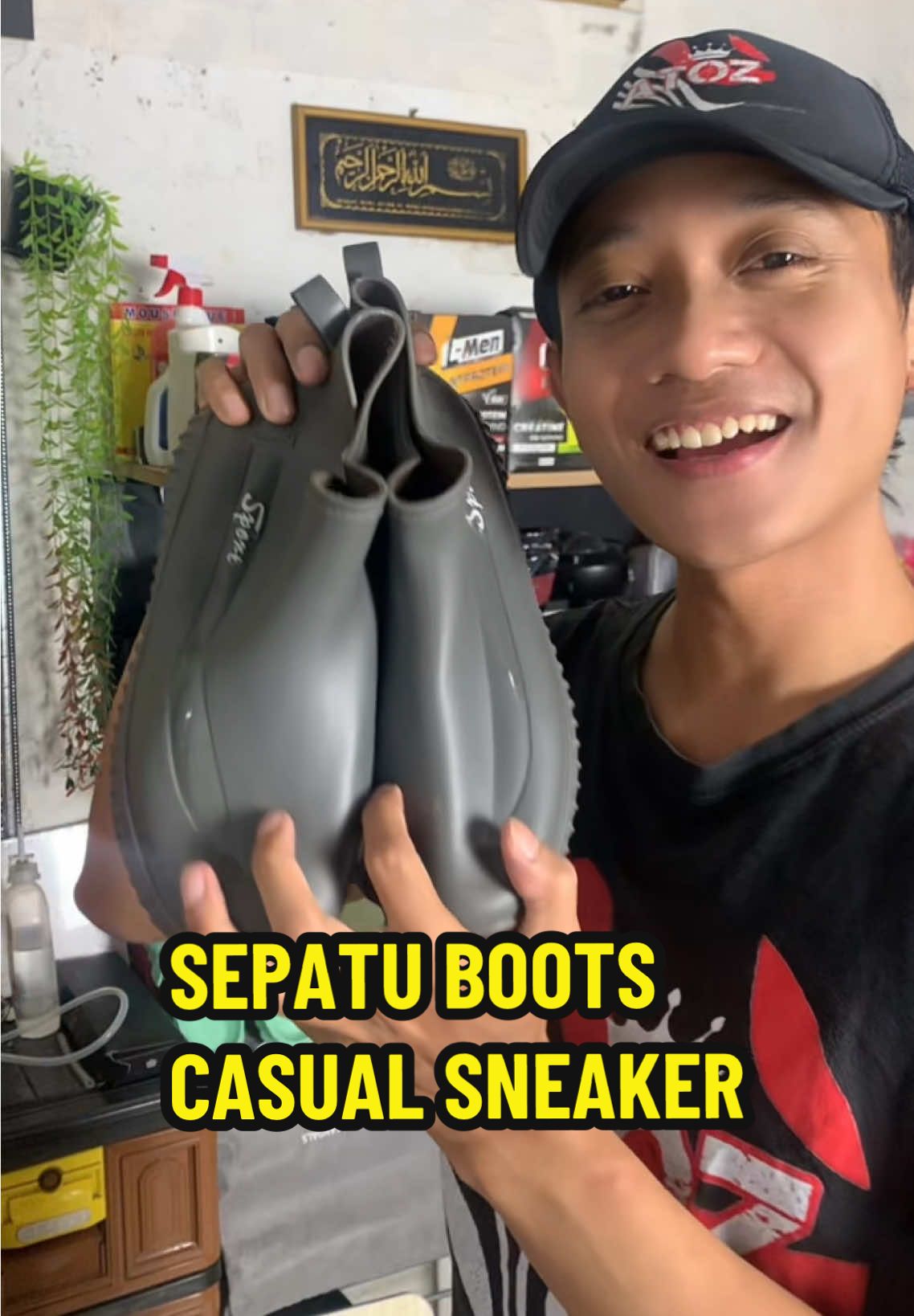 Sepatu sneaker boots anti slip #sepatusneakerboots #sepatucasual #sepatusneaker #sepatuboots #sepatukaret 