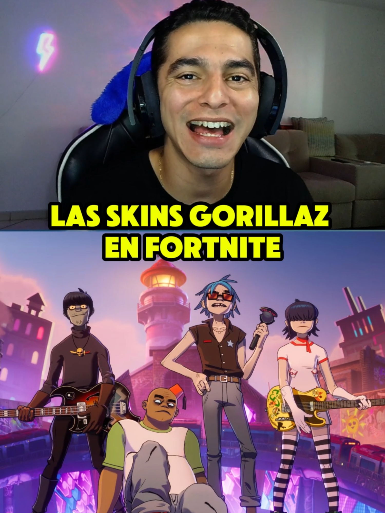 ASI SON LAS SKINS DE GORILLAZ EN FORTNITE#fortnite #novedadesfortnite #noticiasfortnite #gorillaz