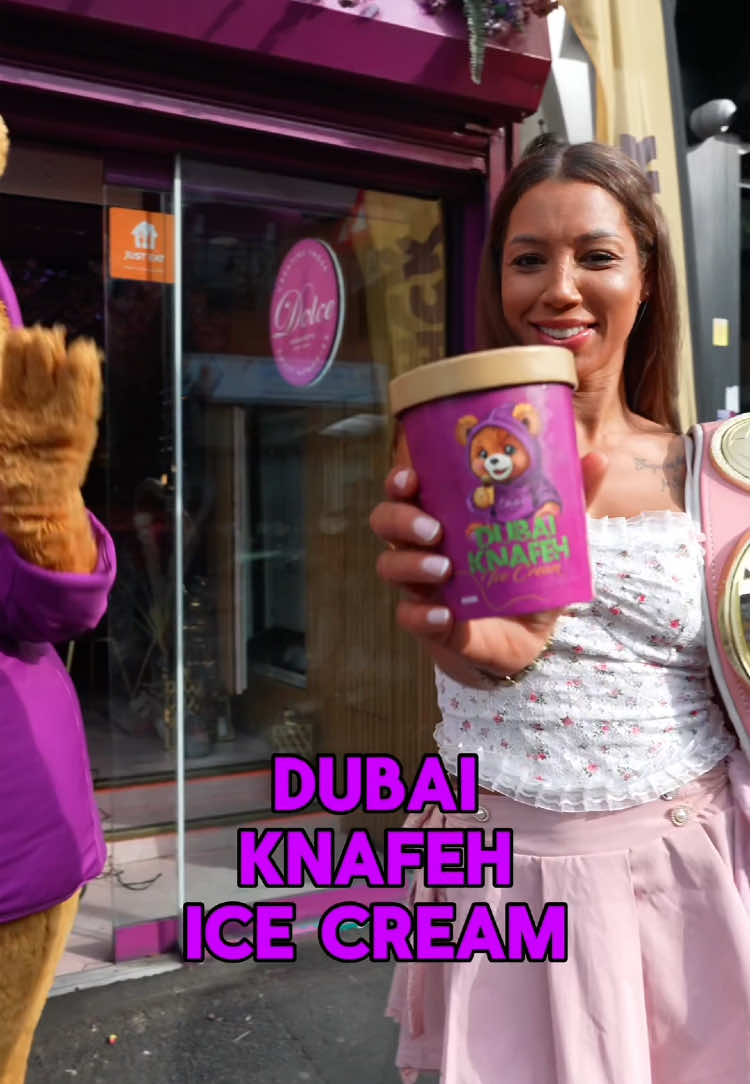 When even a champ calls it a win 🏆🍨 Carla Jade tried Dubai Knafeh Ice Cream… and the verdict? 🔥 #DolceDesserts #DubaiKnafeh #CarlaJade #MisfitsBoxing #SweetVictory #BirminghamEats #UKFoodies #fyp #viral 