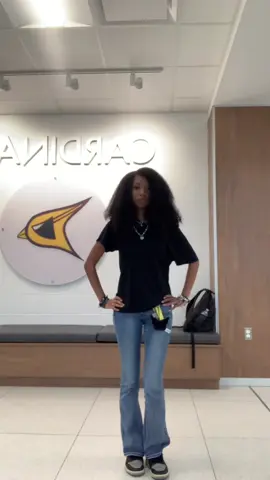 basic plain black tee cut up and bootcut jeans or whatever theyre called #OOTD #alt #cool #kuromi #fyp