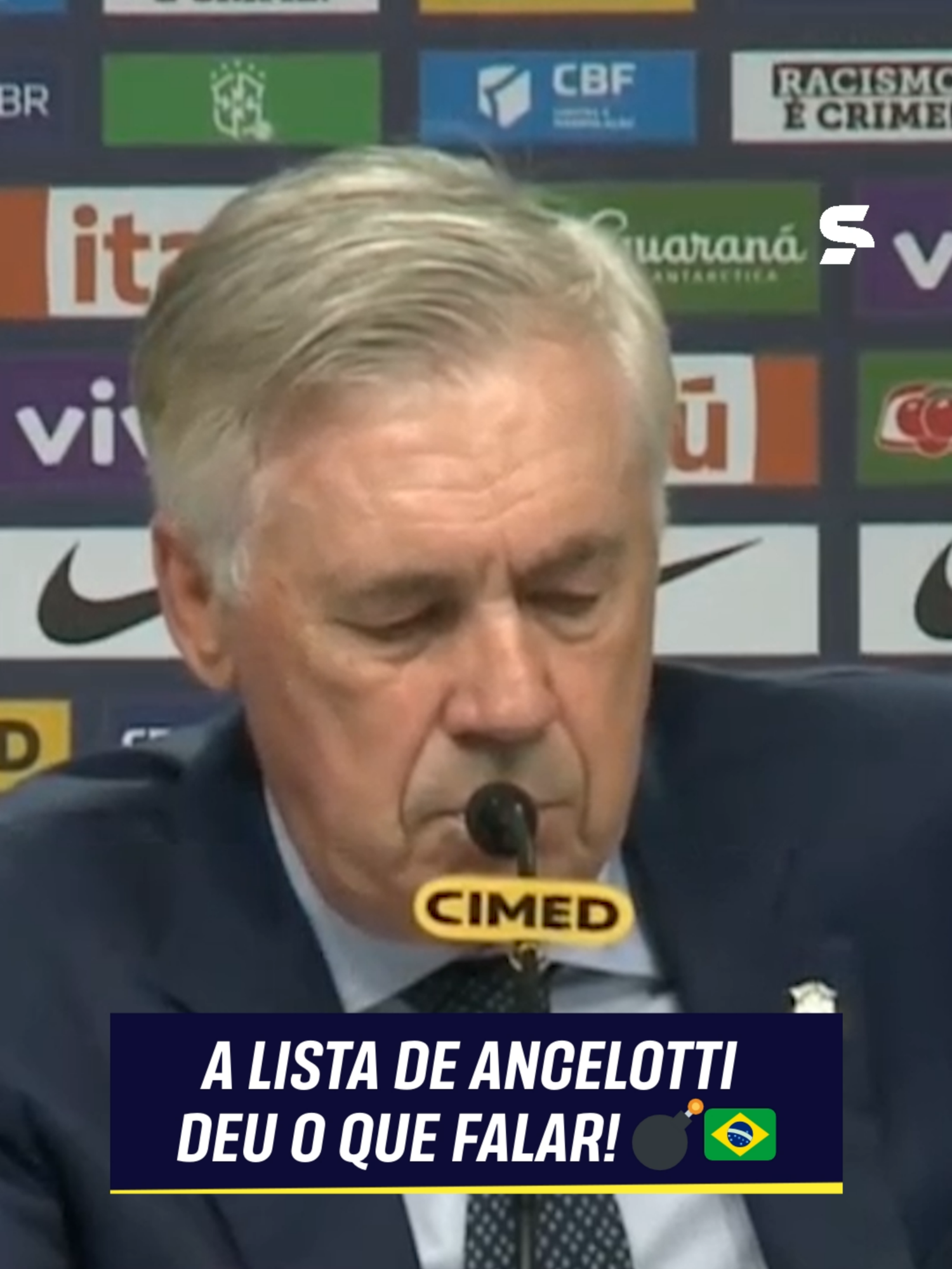 SELEÇÃO BRASILEIRA CONVOCADA PARA AS ELIMINATÓRIAS! 🇧🇷🔥 Carlo Ancelotti soltou a lista com os nomes que vão defender o Brasil nos dois últimos jogos das Eliminatórias: contra o Chile, no Maracanã, e a Bolívia, na altitude de El Alto. E aí, curtiu os convocados ou sentiu falta de alguém? 👀🇧🇷 #EliminatoriasNoSportv #SelecaoBrasileira #Brasil #Convocacao #CarloAncelotti #Futebol