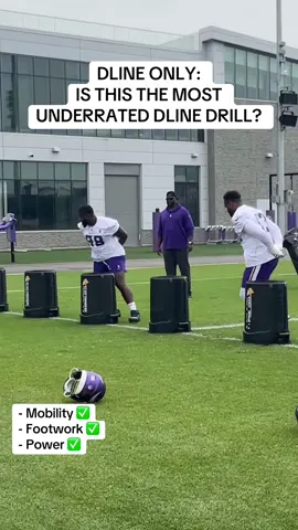 Is this drill underrated for DLINE? 🫡🧬 #footballtiktok #dlinedna #dline #passrush #defensiveline 