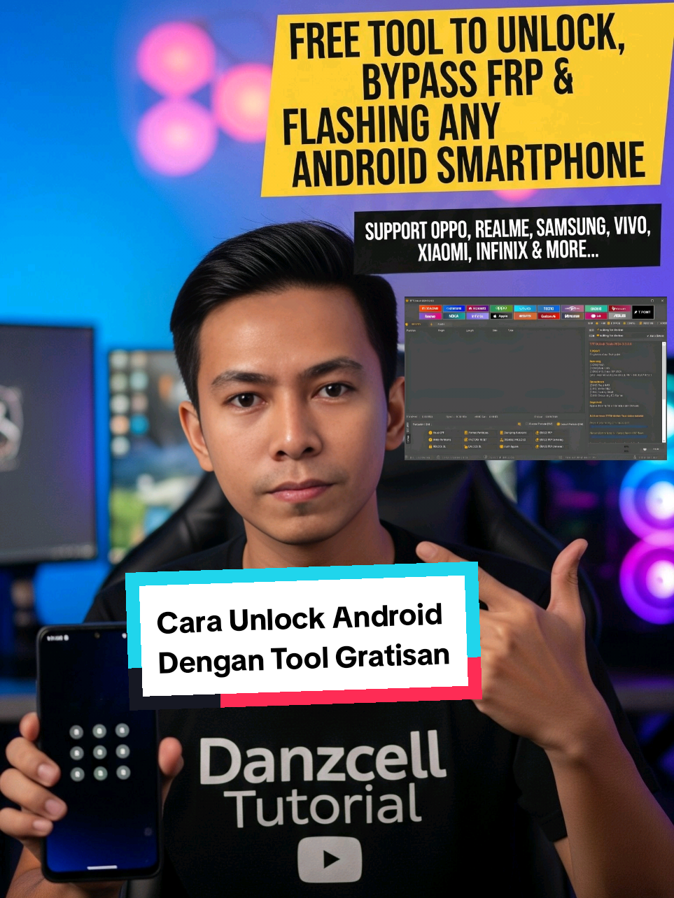 Solusi Cara Mengatasi Samsung, Vivo, Xiaomi , Oppo, Infinix Yang Lupa Kode Kunci Dengan Tool Gratisan TFT Unlock Tool #TutorialAndroid #Unlocktool #TipsAndroid #Tipscerdas #Unlock #Android #fyp #tftunlocktool 