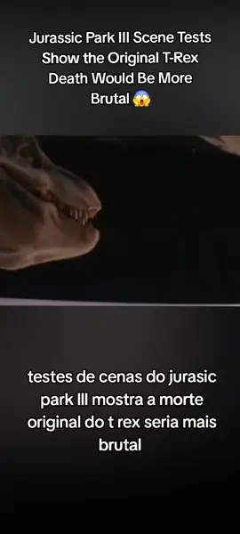 Jurassic Park III Scene Tests Show the Original T-Rex Death Would Be More Brutal 😱  #JurassicPark3DeletedScenes#jurasicpark #fyppppppppppppppppppppppp #foryou #spinovstrex