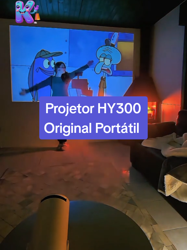 Projetor HY300 Original, Portátil Smart, Android, Tela De Cinema Na Sua Casa!! #projetor #projetorhy300 #projetorhy300portatil #projetorhy300original 