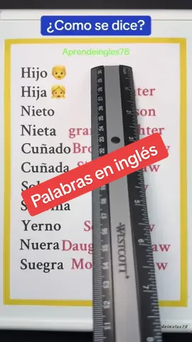 Palabras en inglés #ingles #inglesfacil #inglesrapido #inglesamericano 