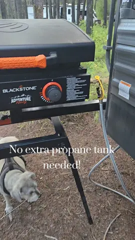 I can't say it enough! We love how easy this quick connect hose makes using the Blackstone while we are camping!  #propane #propaneandpropaneaccessories #traveltrailer #traveltraileraccessories #campinglife 