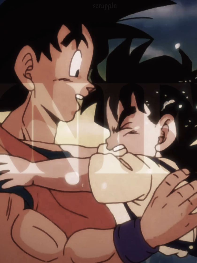 gohan didn't deserve to suffer, he was just a boy who missed his dad :( | FAKE EVERYTHING | credit to @zg8w5 on X for the fanart! #dbz #sad #gohan #edit #fyp fatherson viral anime