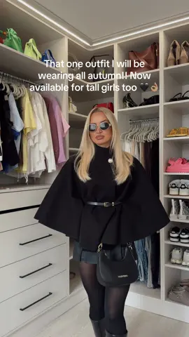 Available in short & long version 🖤🥺 #capejacket #autumnoutfitideas #autumnoutfits2025 #capejacketwithbelt 