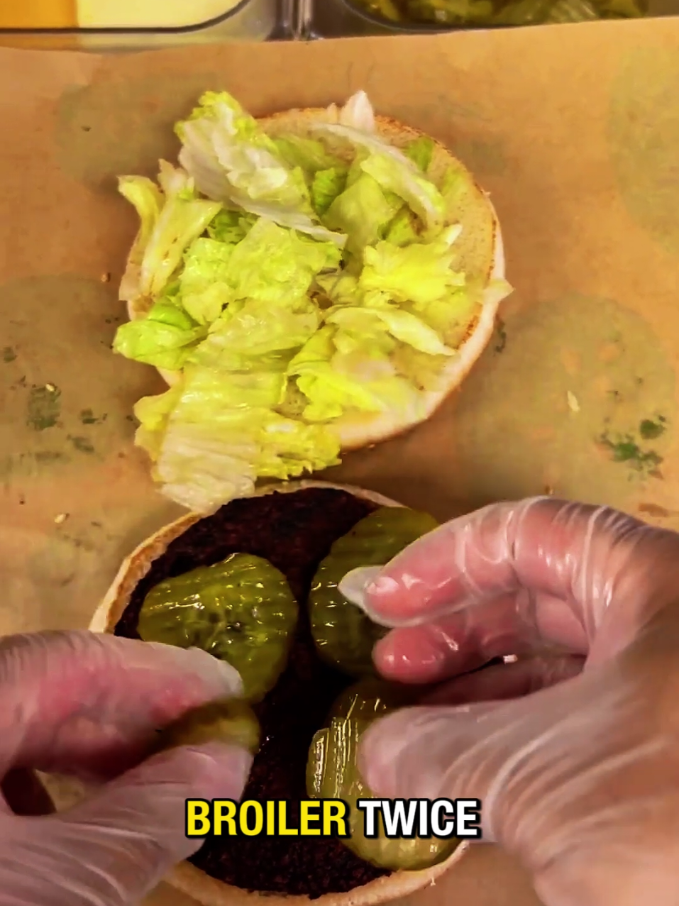 How the burger King impossible whopper sandwich is made #burgerking #burgerkingguy #povfood #pov #fyp 