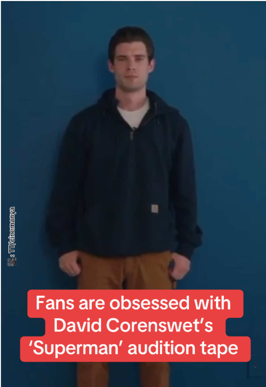 David Corenswet really was born to wear the cape! 🦸‍♂️✨  His self-tape audition for 'Superman' has gone viral, and fans are losing it. From donning the Clark Kent suit and glasses to bringing humour and charm straight out of classic Hollywood comedies, Corenswet 