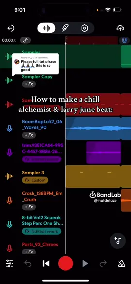 Replying to @سامي How to make a chill larry june x the alchemist type beat on bandlab #fyp #hiphop #thealchemist #larryjune #boombap 