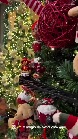 trem de natal arvore eletrico  #tremelétriconatalino #enfeitesdenatal #decoraçãodenatal ,aproveita para chegar a tempo