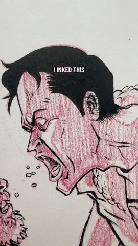 Post a pic of what you made in the comments, or don’t. Or just tell me. Or don’t. Or stitch? Idk. What even is life  This is a small face from a page of comic art I made today. Fun!#comics #comicart #arttok 