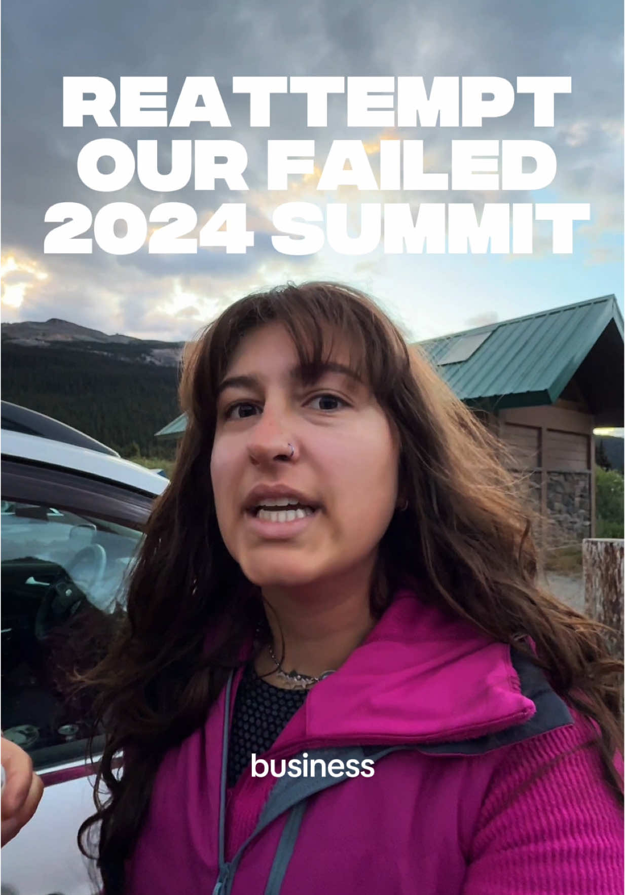 Replying to @emma  reattempting the failed summit that is haunted my nightmares for the last year… in a hot pink outfit 💅🏽🎀👑✨🌎 #Hiking #hikewithme 