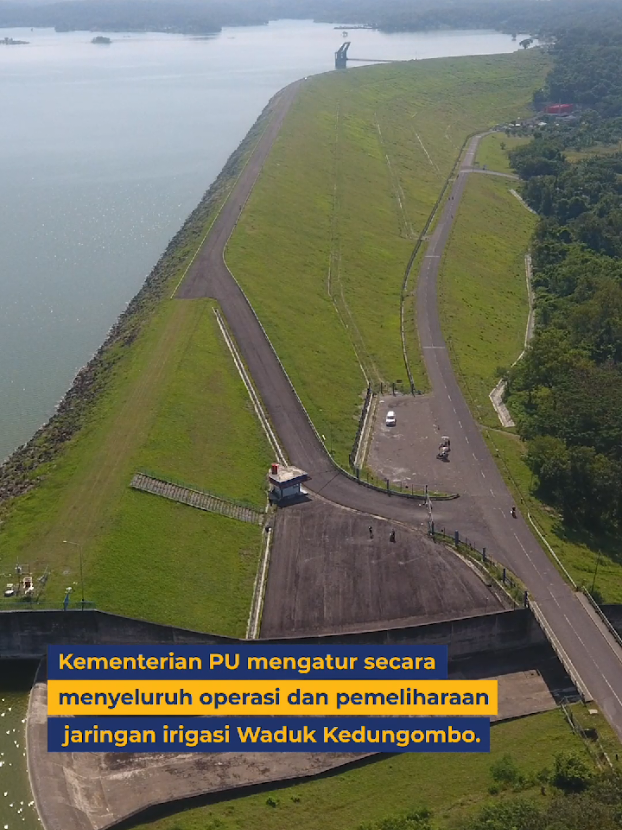 64 ribu hektare sawah bukan angka kecil. Semua itu bisa ditopang oleh aliran air yang tertata dari Bendungan Kedungombo. #bendungankedungombo #Astacita #fyp  #KementerianPU #IrigasiIndonesia 