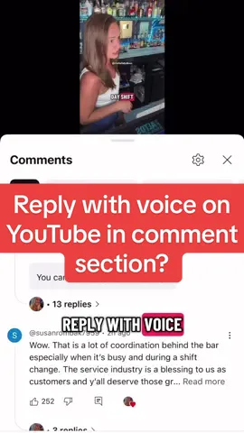 “Reply with voice” on YouTube? Whaaaaat!? #contentcreator #youtube 