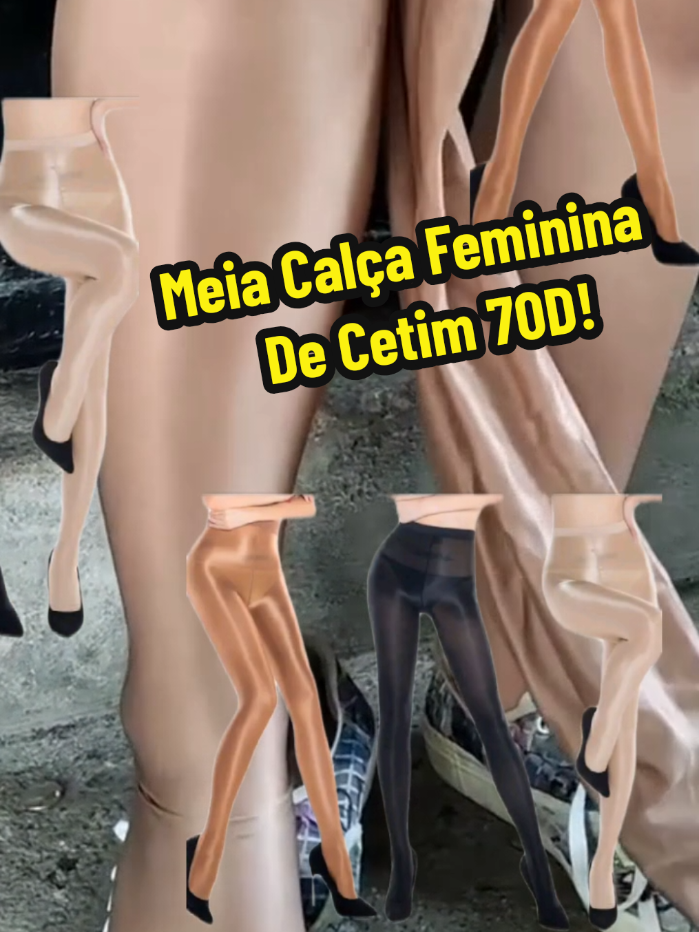 Meia Calça Feminina De Cetim 70D Disponível Em Cores Diferentes. #CapCut 