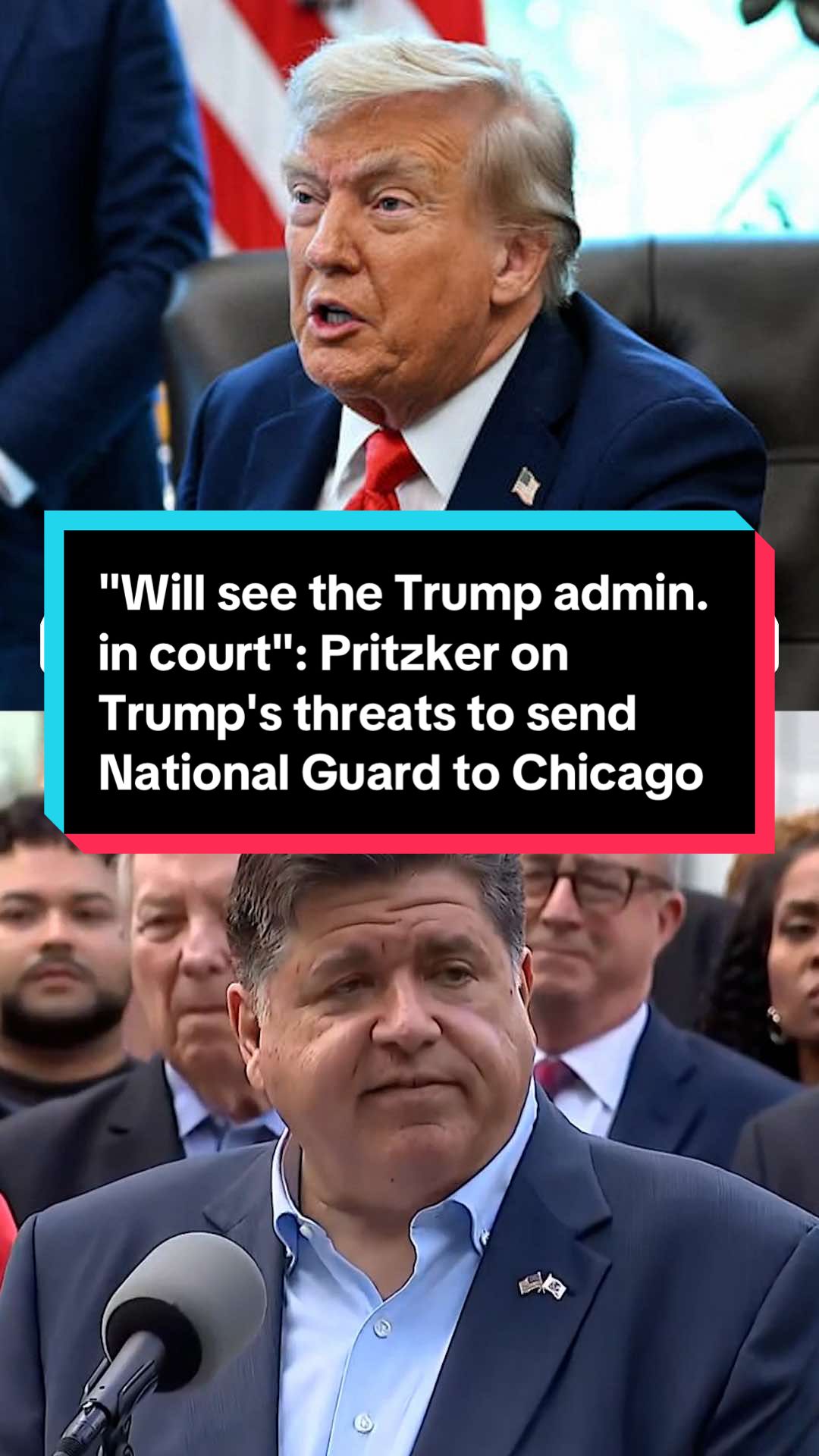 Illinois Gov. JB Pritzker says his state is prepared to fight back if President Donald Trump follows through on his threats to send the National Guard to Chicago. 