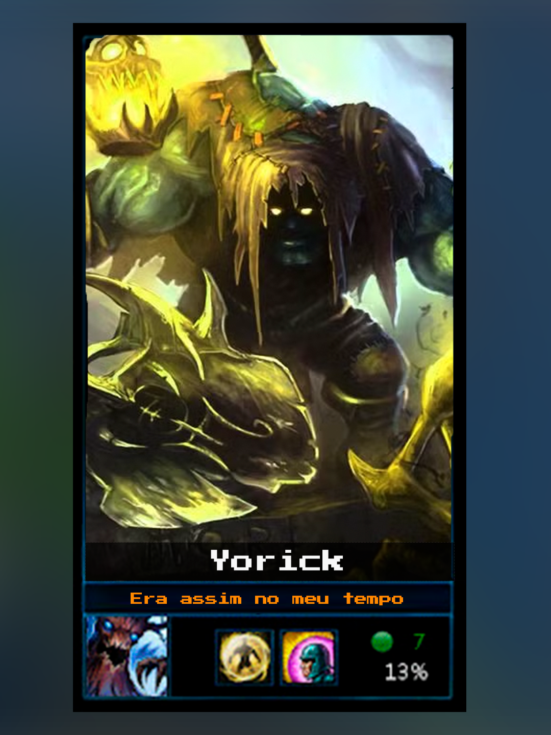 Ja jogou com ele? O antigo Yorick! #riotgames #lolbr #leagueoflegends #gaming #brasil