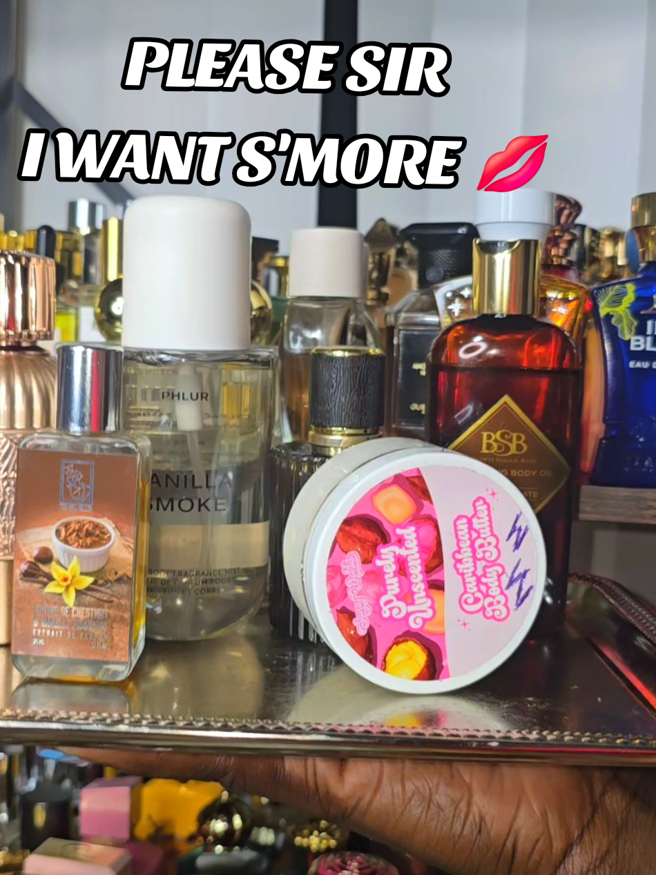 Smell Like A Snack: S'more Style !! #toastedmarshmallow #chocolate #sweetperfume #smelllikeasnack #perfumetok 