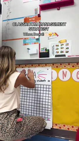 My students and I LOVE the WHOA board! Been on my to do list for 3 weeks now and finally made it! 🤭🤩💗 #teacher #teachers #teachertip #classroommanagement #elementaryteacher 
