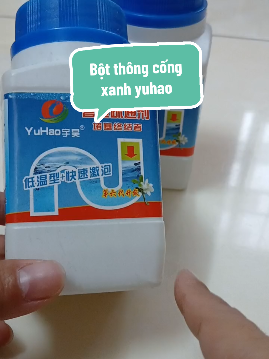 Combo 2 hũ bột thông cống xanh yuhao, giúp ngăn ngừa tắc nghẹt cống #giadungnhunnhun #xaykenhtiktok #botthongcong #botthongcongcucmanh #botthongcongyuhao 