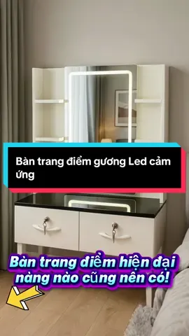 Bàn trang điểm 2nk gương led cảm ứng đổi ba màu kèm thảm - Thương hiệu uy tín  #bantrangdiem #bantrangdiemthongminh  #foryou #lernontiktok  #trend 