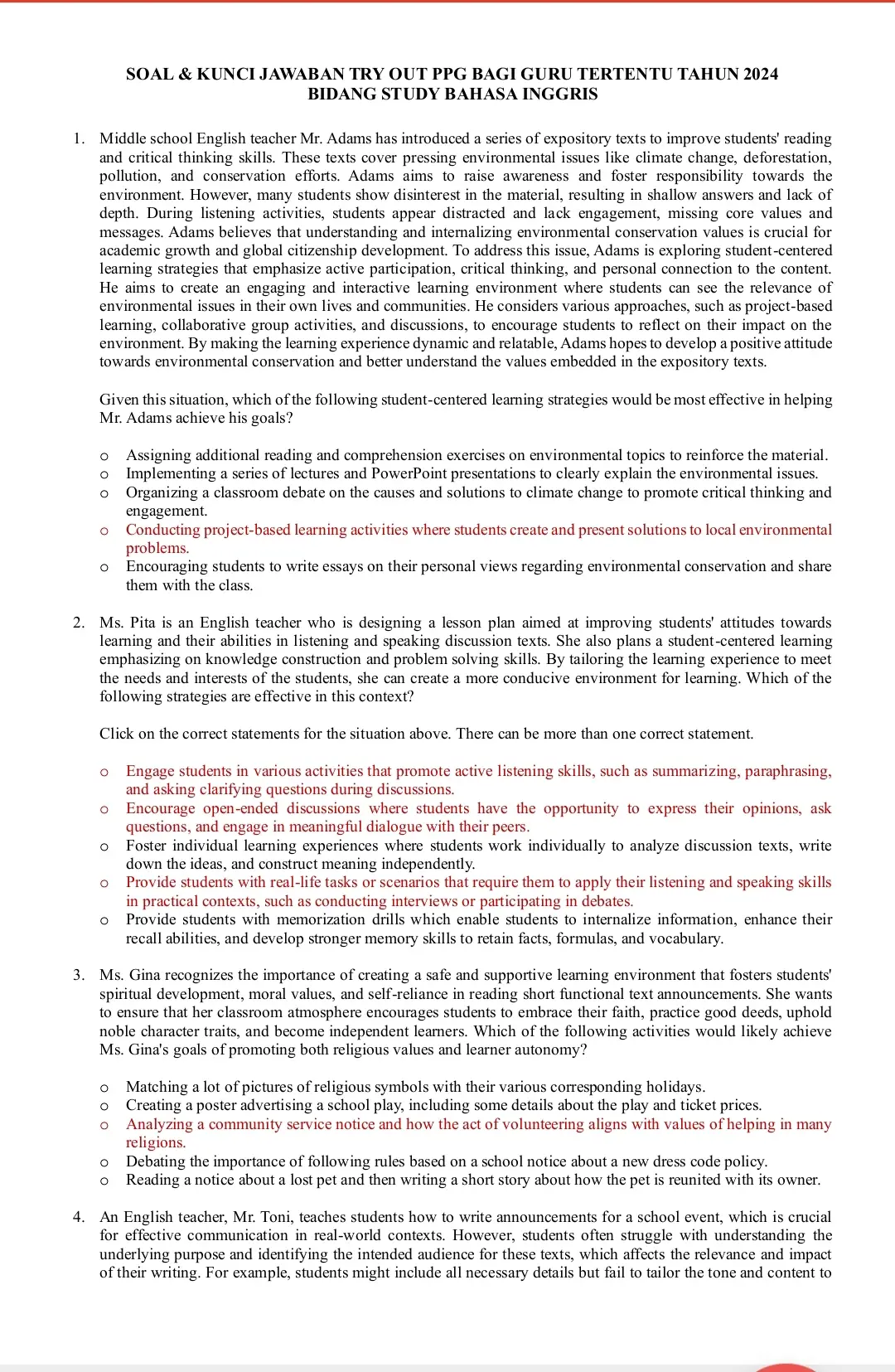 try out PPG Bahasa inggris, Lumayan Buat latihan. Semoga bermanfaat #tryout #ppg #tryoutppg #bahasainggris #tryoutppgbahasainggris